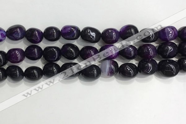 CNG8116 15.5 inches 8*12mm nuggets agate beads wholesale