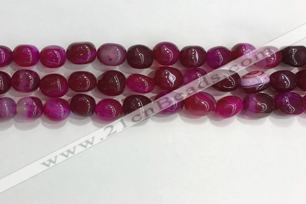 CNG8117 15.5 inches 8*12mm nuggets agate beads wholesale