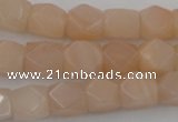 CNG812 15.5 inches 9*12mm faceted nuggets pink aventurine beads