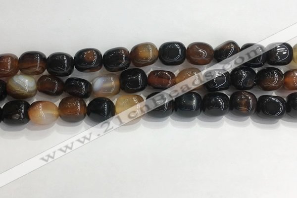 CNG8125 15.5 inches 8*12mm nuggets agate beads wholesale