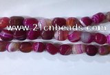 CNG8133 15.5 inches 8*12mm nuggets striped agate beads wholesale