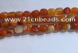 CNG8134 15.5 inches 8*12mm nuggets striped agate beads wholesale