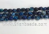 CNG8135 15.5 inches 8*12mm nuggets striped agate beads wholesale