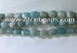 CNG8136 15.5 inches 8*12mm nuggets striped agate beads wholesale