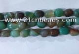 CNG8138 15.5 inches 8*12mm nuggets striped agate beads wholesale