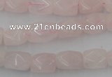 CNG815 15.5 inches 8*12mm faceted nuggets rose quartz beads