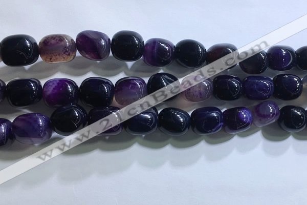 CNG8152 15.5 inches 10*14mm nuggets agate beads wholesale