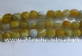 CNG8185 15.5 inches 10*14mm nuggets striped agate beads wholesale