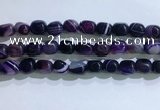 CNG8186 15.5 inches 10*14mm nuggets striped agate beads wholesale