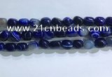 CNG8189 15.5 inches 10*14mm nuggets striped agate beads wholesale