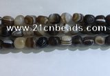 CNG8196 15.5 inches 10*14mm nuggets striped agate beads wholesale