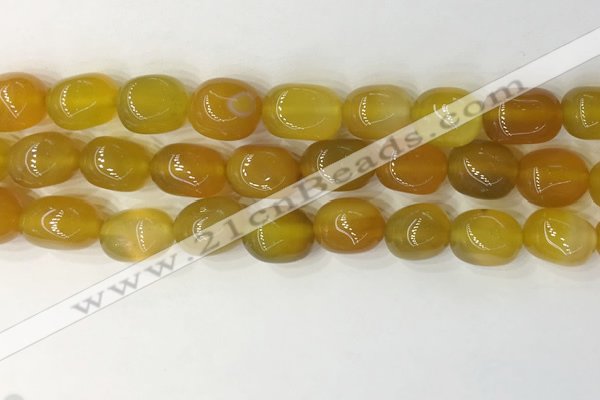 CNG8205 15.5 inches 12*16mm nuggets agate beads wholesale