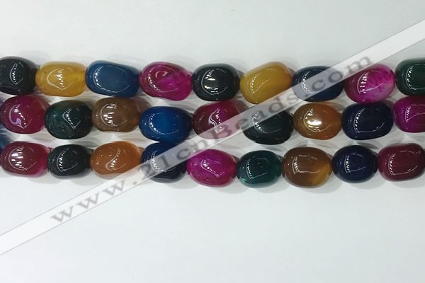 CNG8221 15.5 inches 12*16mm nuggets agate beads wholesale