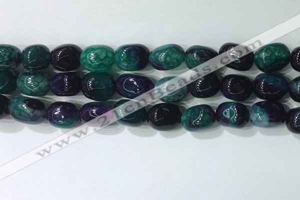 CNG8222 15.5 inches 12*16mm nuggets agate beads wholesale