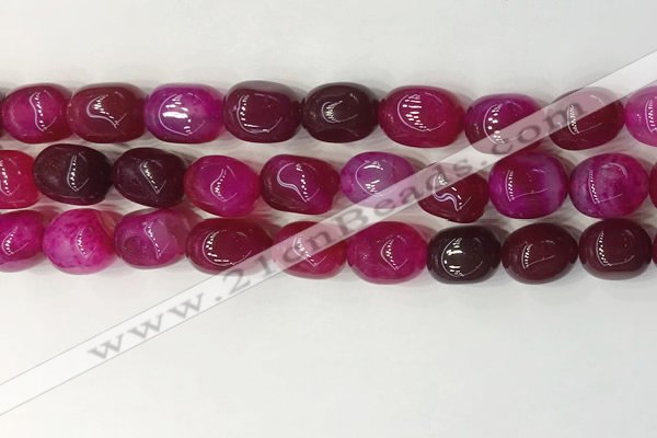 CNG8248 15.5 inches 13*18mm nuggets agate beads wholesale