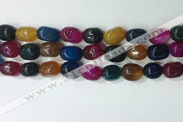 CNG8262 15.5 inches 13*18mm nuggets agate beads wholesale