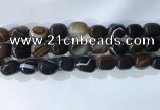 CNG8280 15.5 inches 13*18mm nuggets striped agate beads wholesale