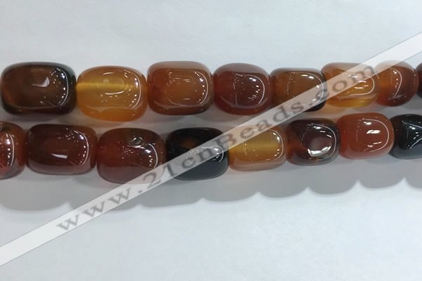 CNG8296 15.5 inches 15*20mm nuggets agate beads wholesale