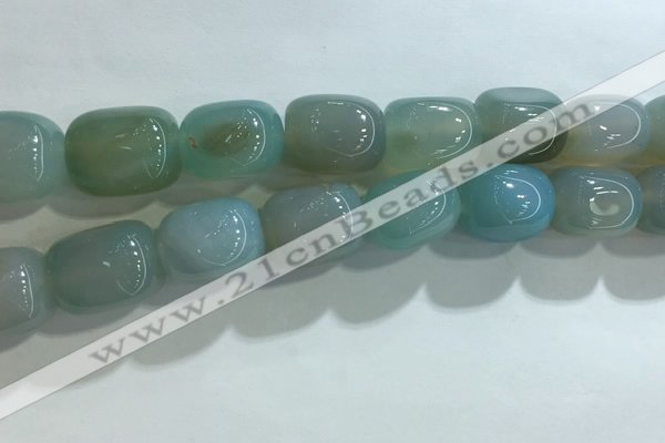 CNG8298 15.5 inches 15*20mm nuggets agate beads wholesale