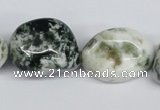 CNG83 15.5 inches 15*20mm - 20*35mm nuggets tree agate beads