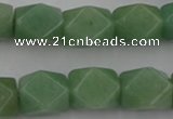 CNG830 15.5 inches 13*18mm faceted nuggets green aventurine beads