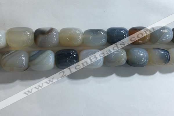 CNG8301 15.5 inches 15*20mm nuggets agate beads wholesale