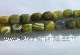 CNG8312 15.5 inches 15*20mm nuggets striped agate beads wholesale