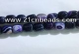 CNG8313 15.5 inches 15*20mm nuggets striped agate beads wholesale