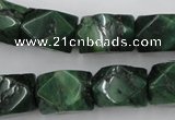 CNG838 15.5 inches 13*18mm faceted nuggets African jade beads