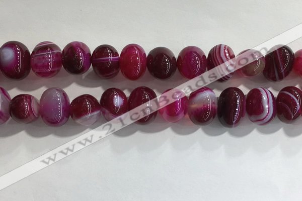 CNG8383 15.5 inches 12*16mm nuggets striped agate beads wholesale