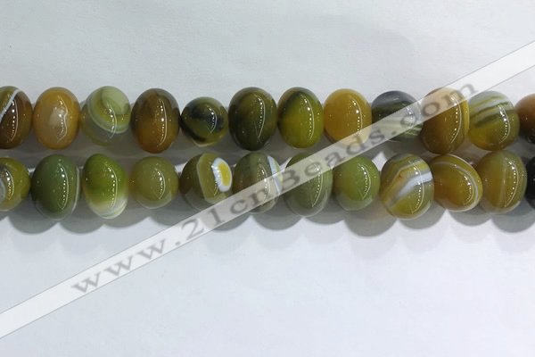 CNG8386 15.5 inches 12*16mm nuggets striped agate beads wholesale