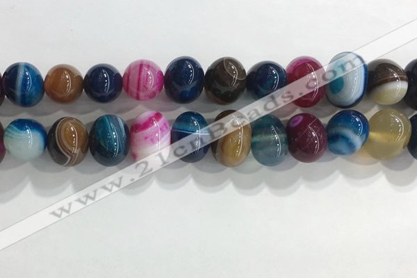 CNG8391 15.5 inches 12*16mm nuggets striped agate beads wholesale