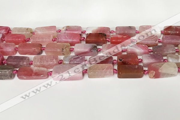 CNG8395 15.5 inches 8*18mm - 10*25mm freeform agate beads