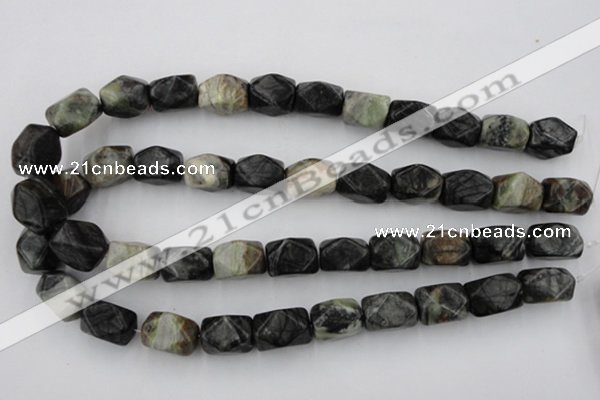 CNG840 15.5 inches 13*18mm faceted nuggets picasso jasper beads