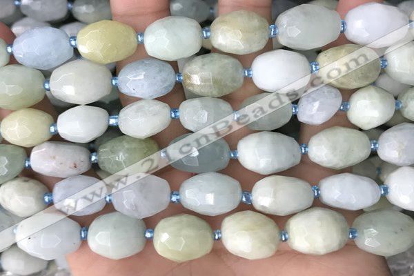 CNG8514 15.5 inches 12*14mm - 13*18mm faceted nuggets aquamarine beads