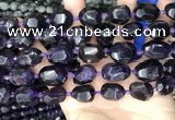 CNG8519 15.5 inches 12*16mm - 15*20mm faceted nuggets amethyst beads