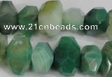 CNG853 15.5 inches 12*18mm – 13*22mm faceted nuggets agate beads