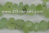 CNG858 15.5 inches 11*15mm faceted nuggets prehnite beads wholesale