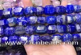 CNG8585 13*18mm - 15*20mm faceted nuggets lapis lazuli beads