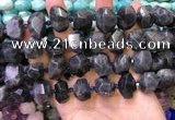 CNG8600 12*16mm - 13*18mm faceted nuggets labradorite beads
