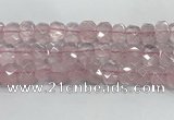 CNG8611 10*13mm - 12*16mm faceted freeform rose quartz beads