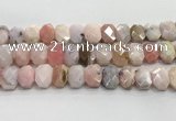 CNG8614 10*13mm - 12*16mm faceted freeform natural pink opal beads