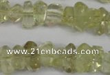 CNG864 15.5 inches 5*10mm – 10*17mm faceted nuggets lemon quartz beads