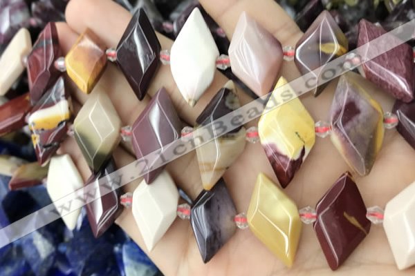 CNG8641 13*20mm - 15*25mm faceted freeform mookaite beads