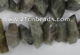 CNG867 15.5 inches 8*15mm – 13*24mm faceted nuggets labradorite beads