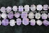 CNG8671 12*20mm - 20*33mm faceted nuggets lavender amethyst beads