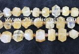 CNG8674 12*20mm - 20*33mm faceted nuggets citrine beads