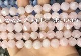 CNG8693 15.5 inches 10mm faceted nuggets rose quartz beads