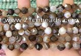 CNG8720 15.5 inches 6mm faceted nuggets agate gemstone beads