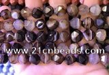 CNG8722 15.5 inches 10mm faceted nuggets agate gemstone beads